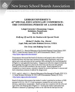 LEHIGH UNIVERSITY'S 41st SPECIAL EDUCATION LAW CONFERENCE: THE CONTINUING PURSUIT OF A GOOD IDEA