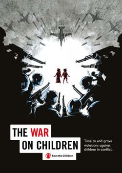 THE WAR ON CHILDREN ASLDASØØDL - Save the Children International