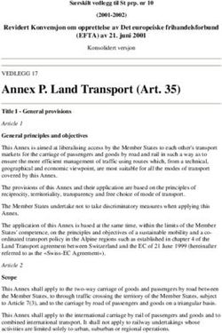 Annex P. Land Transport (Art. 35)