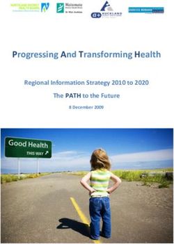 Progressing And Transforming Health - Regional Information Strategy 2010 to 2020 The PATH to the Future - Healthpoint