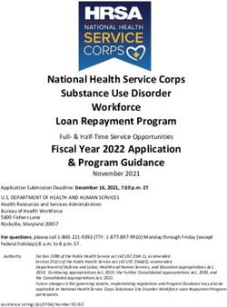 National Health Service Corps Substance Use Disorder Workforce Loan