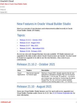 New Features In Oracle Visual Builder Studio