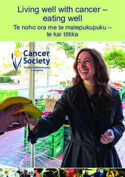 Living well with cancer - eating well - Te noho ora me te matepukupuku - te kai tōtika - Cancer Society NZ