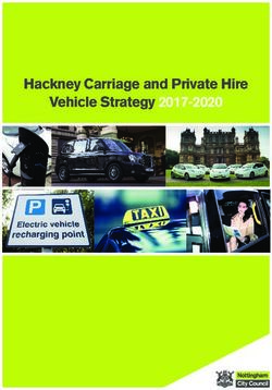 Hackney Carriage and Private Hire Vehicle Strategy 2017-2020