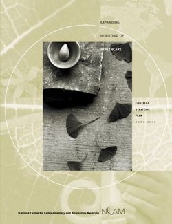 HEAL THCARE EXPANDING HORIZONS OF - National Center for ...