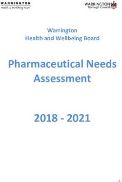 Pharmaceutical Needs Assessment 2018 2021 - Warrington Health and Wellbeing Board - Warrington ...