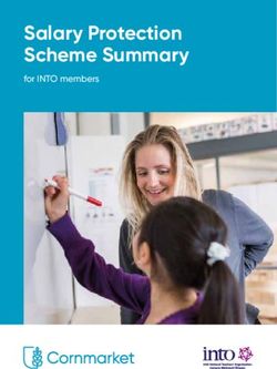 Salary Protection Scheme Summary - for INTO members - Cornmarket