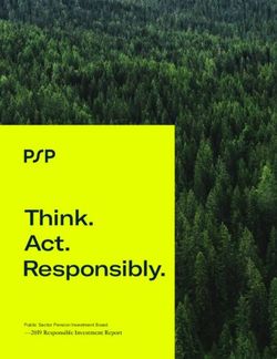 Think. Act. Responsibly.-2019 Responsible Investment Report - PSP Investments