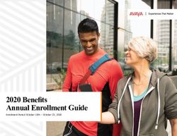2020 Benefits Annual Enrollment Guide - Enrollment Period October 10th - October 23, 2020 - Avaya