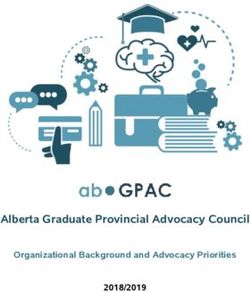 Alberta Graduate Provincial Advocacy Council - Organizational Background and Advocacy Priorities 2018/2019 - abGPAC