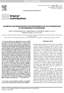 Original Contributions - ANTIBIOTIC AND BRONCHODILATOR PRESCRIBING FOR ACUTE BRONCHITIS IN THE EMERGENCY DEPARTMENT