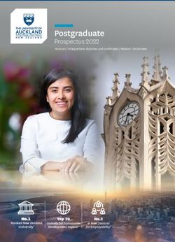 Postgraduate Prospectus 2022 - Top 10 No.1