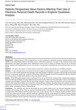Patients' Perspectives About Factors Affecting Their Use of Electronic Personal Health Records in England: Qualitative Analysis