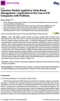Valuation Models Applied to Value-Based Management-Application to the Case of UK Companies with Problems