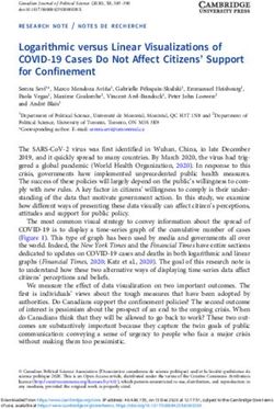 Logarithmic versus Linear Visualizations of COVID-19 Cases Do Not Affect Citizens' Support for Confinement