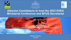Albanian Candidature to host the 2023 EHEA Ministerial Conference and BFUG Secretariat