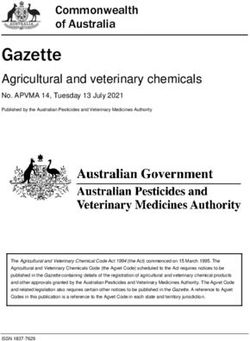 Gazette Agricultural and veterinary chemicals - Australian Pesticides ...