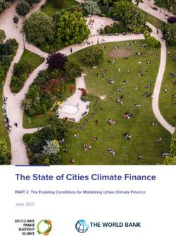 The State of Cities Climate Finance - June 2021 PART 2: The Enabling Conditions for Mobilizing Urban Climate Finance - Climate Policy Initiative