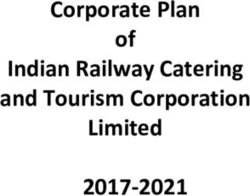 Corporate Plan of Indian Railway Catering and Tourism Corporation Limited Pl 20172017 2021for Indian Railway Catering and Tourism - IRCTC.com