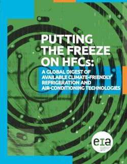 PUTTING THE FREEZE ON HFCS: A GLOBAL DIGEST OF AVAILABLE CLIMATE-FRIENDLY REFRIGERATION AND AIR-CONDITIONING TECHNOLOGIES - R744.COM