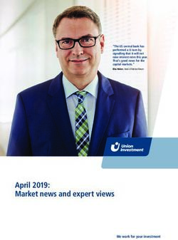 April 2019: Market news and expert views - Union Investment