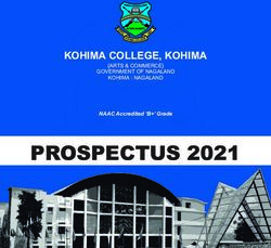 PROSPECTUS 2021 KOHIMA COLLEGE, KOHIMA - ARTS & COMMERCE GOVERNMENT OF NAGALAND