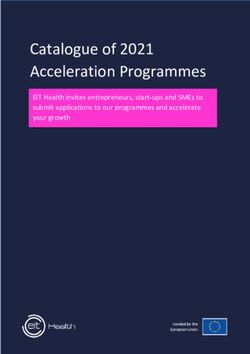 Catalogue of 2021 Acceleration Programmes - EIT Health invites entrepreneurs, start-ups and SMEs to submit applications to our programmes and ...