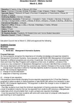 Education Council - Motions Carried March 3, 2022
