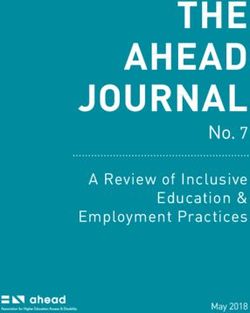 THE AHEAD JOURNAL No. 7 - A Review of Inclusive Education & Employment Practices