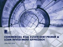 COMMERCIAL REAL ESTATE DEBT PRIMER & LCAM INVESTMENT APPROACH - JANUARY 2018
