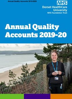 ANNUAL QUALITY ACCOUNTS 2019-2020 - DORSET HEALTHCARE