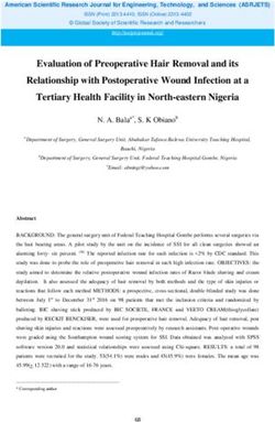 Evaluation of Preoperative Hair Removal and its Relationship with Postoperative Wound Infection at a Tertiary Health Facility in North-eastern ...