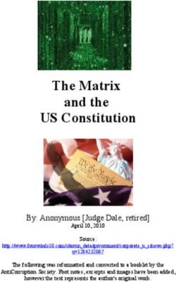 The Matrix and the US Constitution - By: Anonymous Judge Dale, retired
