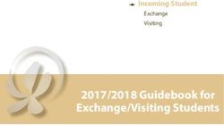 2017/2018 Guidebook for Exchange/Visiting Students - Incoming Student Exchange Visiting