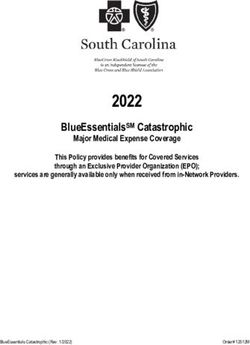 2022 BLUEESSENTIALSSM CATASTROPHIC - BLUECROSS BLUESHIELD OF SOUTH CAROLINA
