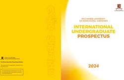INTERNATIONAL UNDERGRADUATE PROSPECTUS 2024 - THE CHINESE UNIVERSITY OF HONG KONG, SHENZHEN