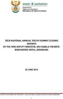 2018 NATIONAL ANNUAL YOUTH SUMMIT CLOSING ADDRESS BY THE HON DEPUTY MINISTER, MS PAMELA TSHWETE BIRCHWOOD HOTEL, BOKSBURG - 26 JUNE 2018