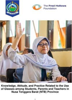 Knowledge, Attitude, and Practice Related to the Use of Glasses among Students, Parents and Teachers in Nusa Tenggara Barat (NTB) Province