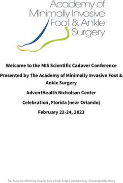 Welcome To The MIS Scientific Cadaver Conference Presented By The