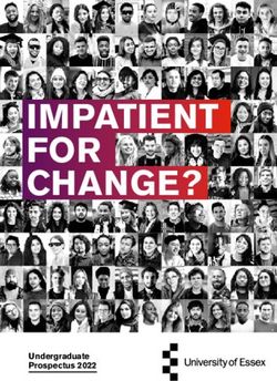 IMPATIENT FOR CHANGE? - Undergraduate Prospectus 2022 - University of Essex