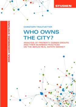 WHO OWNS THE CITY? STUDIEN - Rosa-Luxemburg-Stiftung