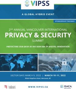 PRIVACY & SECURITY 2ND ANNUAL VANCOUVER INTERNATIONAL - Reboot Communications