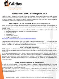 Willetton PS BYOD iPad Program 2018 - Willetton Primary School