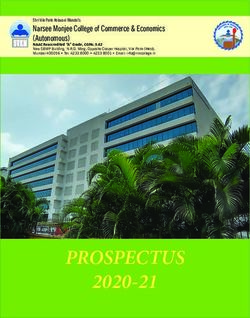 PROSPECTUS 2020-21 - Narsee Monjee College of Commerce & Economics (Autonomous) - NM College