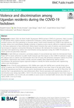 Violence and discrimination among Ugandan residents during the COVID-19 lockdown - BMC Public Health