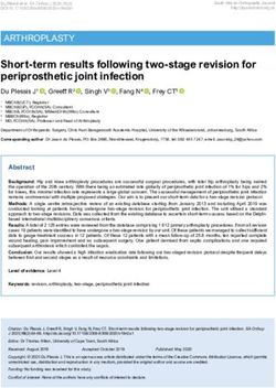 Short-term results following two-stage revision for periprosthetic joint infection - South African Orthopaedic Journal