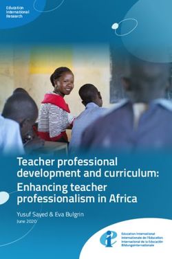 Teacher professional development and curriculum: Enhancing teacher professionalism in Africa - Yusuf Sayed & Eva Bulgrin June 2020 - Teacher Task ...