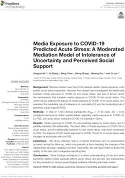 Media Exposure to COVID-19 Predicted Acute Stress: A Moderated Mediation Model of Intolerance of Uncertainty and Perceived Social Support