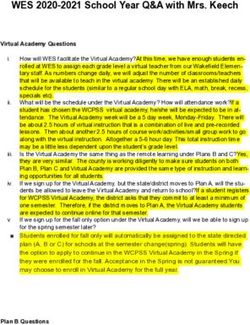 WES 2020-2021 School Year Q&A with Mrs. Keech - wcpss