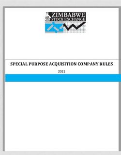 SPECIAL PURPOSE ACQUISITION COMPANY RULES 2021